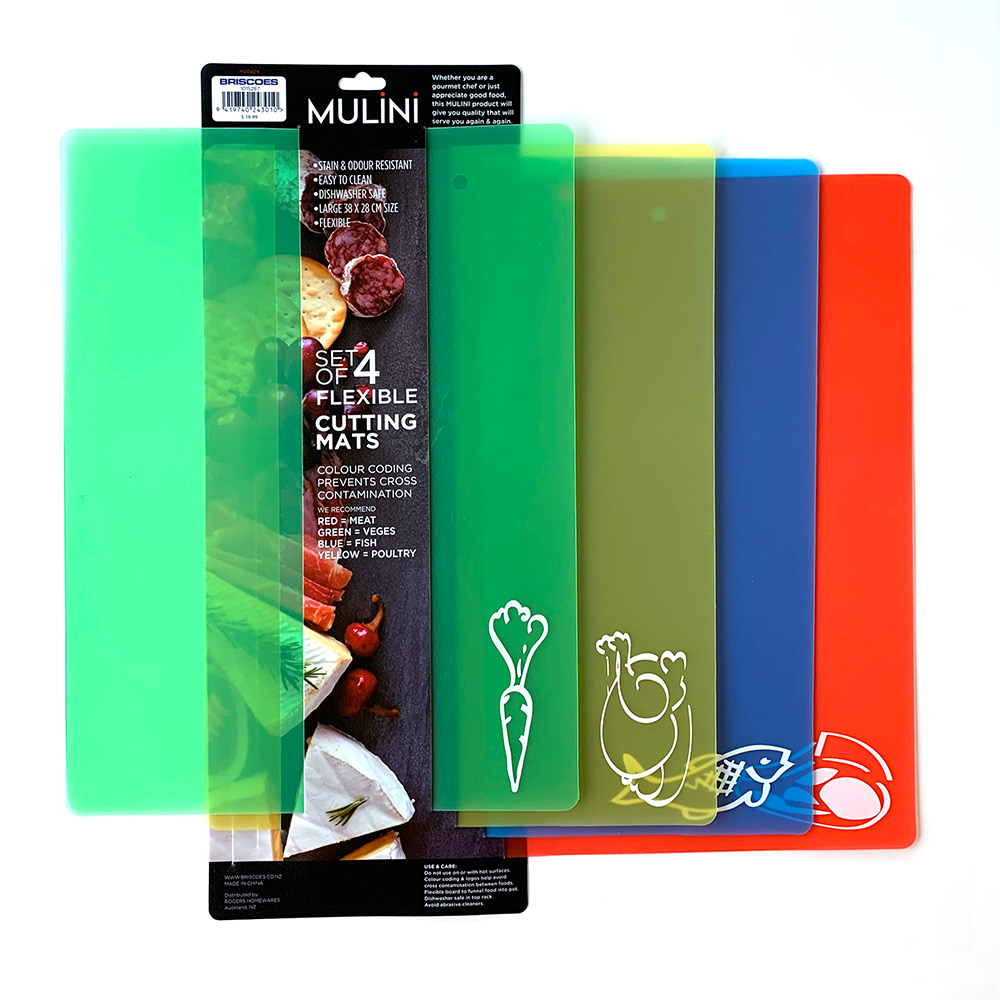 Mulini Flexible Chopping Mats - Set of 4