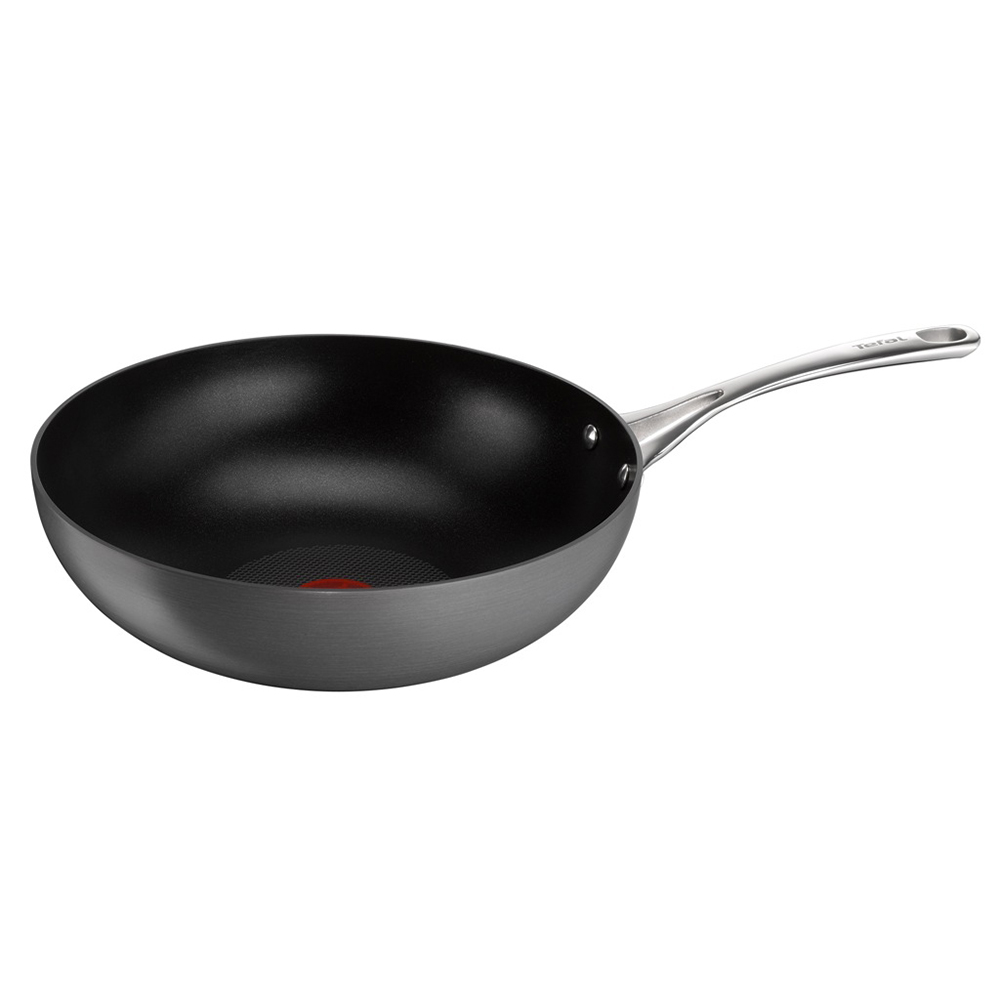 Tefal Gourmet Hard Anodised Non Stick Wok 28cm