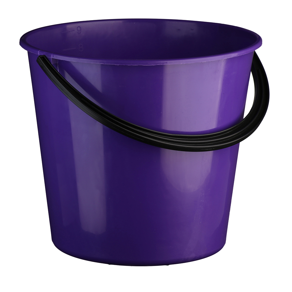 Bucket Purple With Black Handle 9.6 Litre