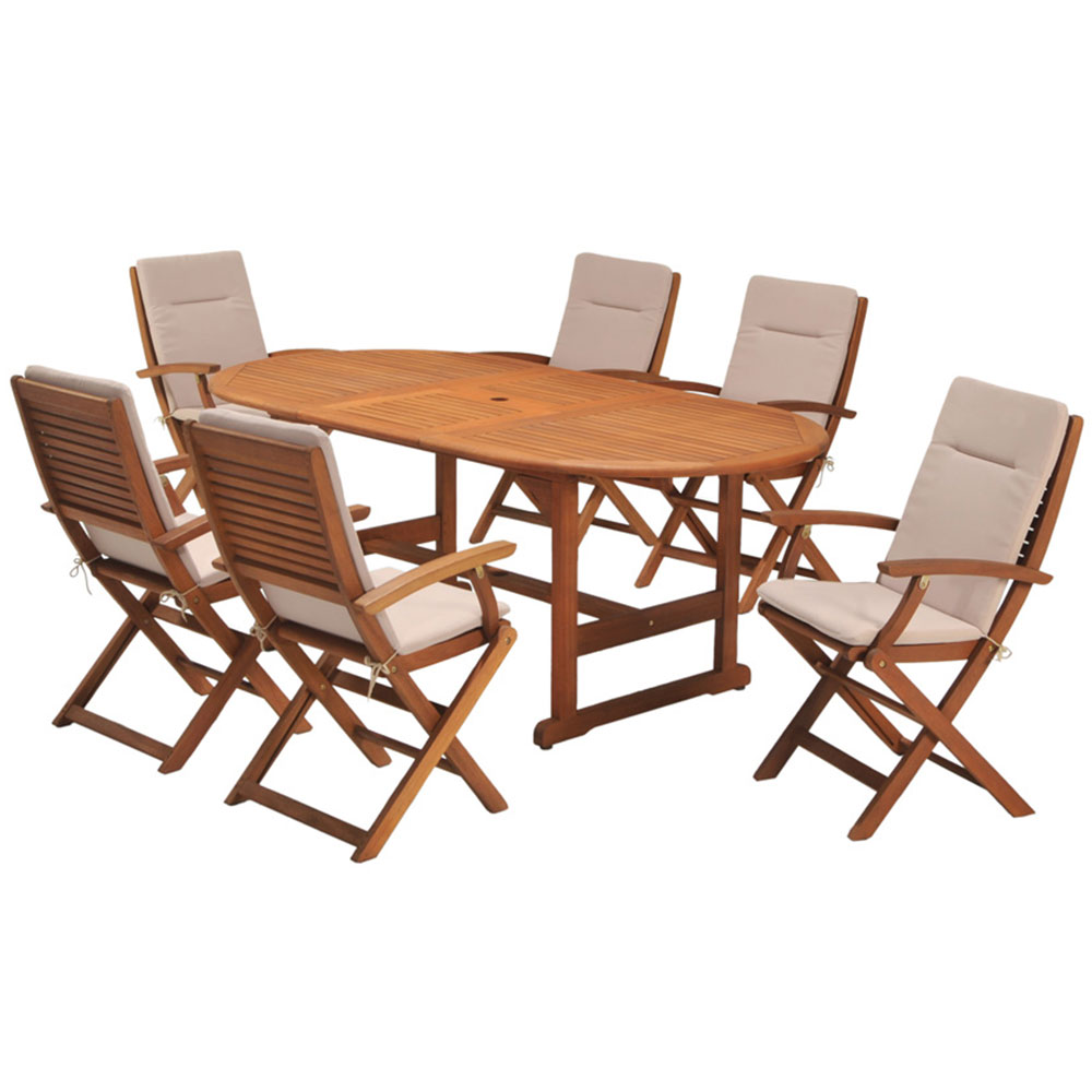 Coastal Classic Kingsbury 7 Piece Outdoor Furniture Setting