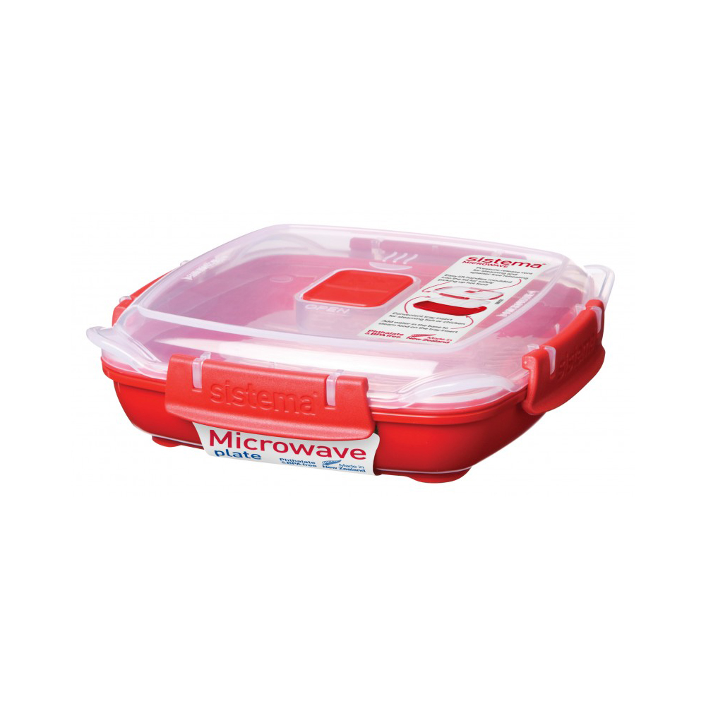 Sistema Microwave Plate Red Small