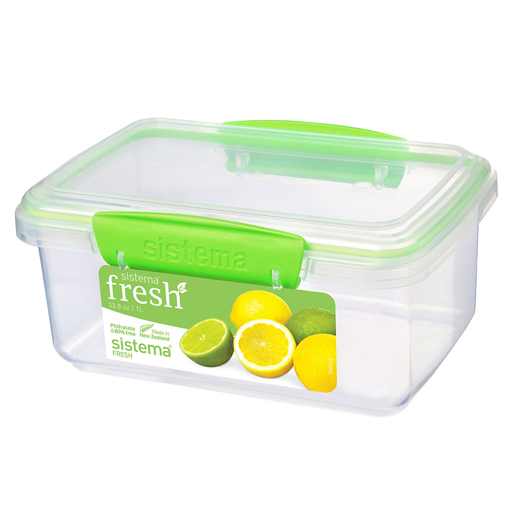 Sistema Fresh Container Rectangular 1L Green