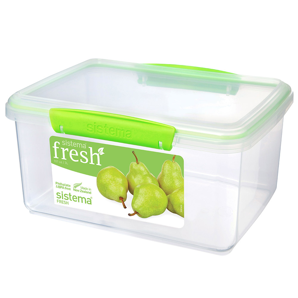 Sistema Fresh Container Rectangular 3L Green