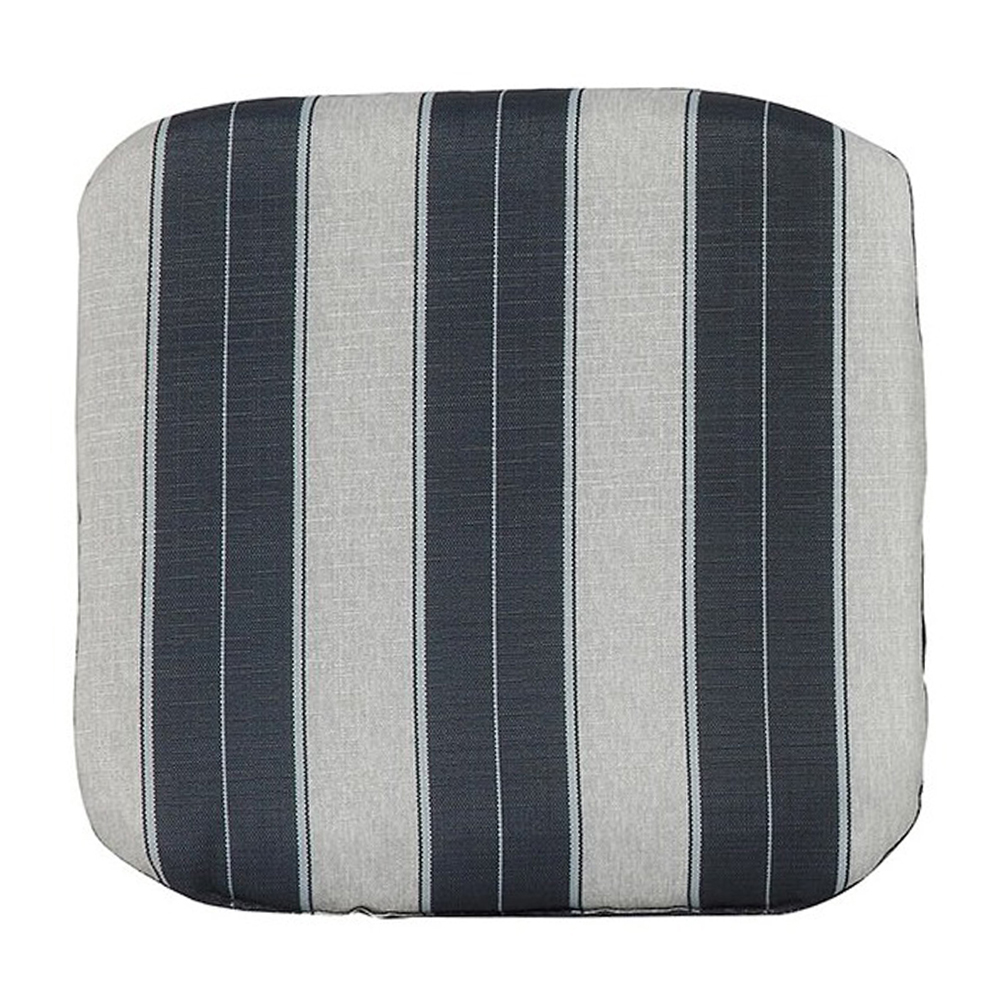 Outdoor Creations Chair Pad Blue Stripe