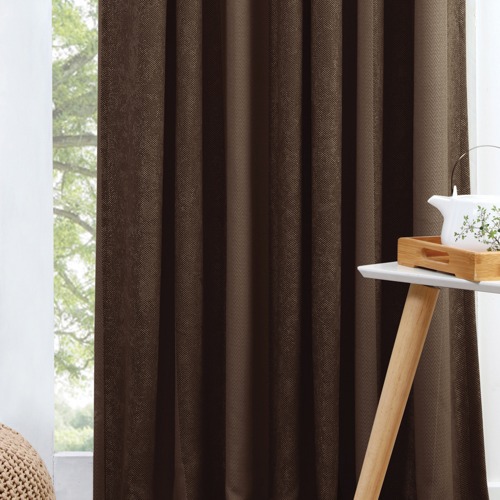 Fusion Textures Milan Pencil Pleat Curtains Pair