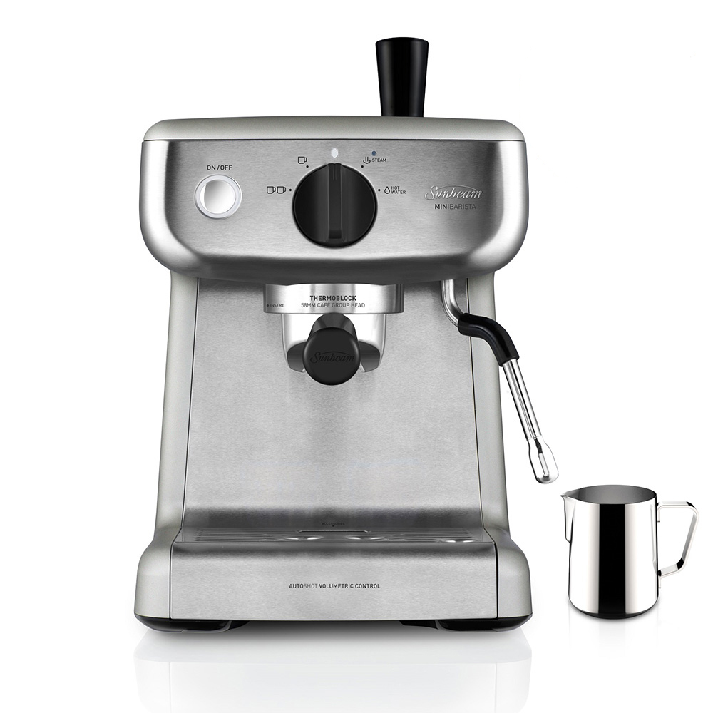 Sunbeam Mini Barista Espresso Machine Silver EM4300