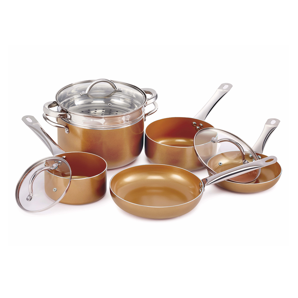 Hampton & Mason Cookware Set Copper Colour 6 Piece