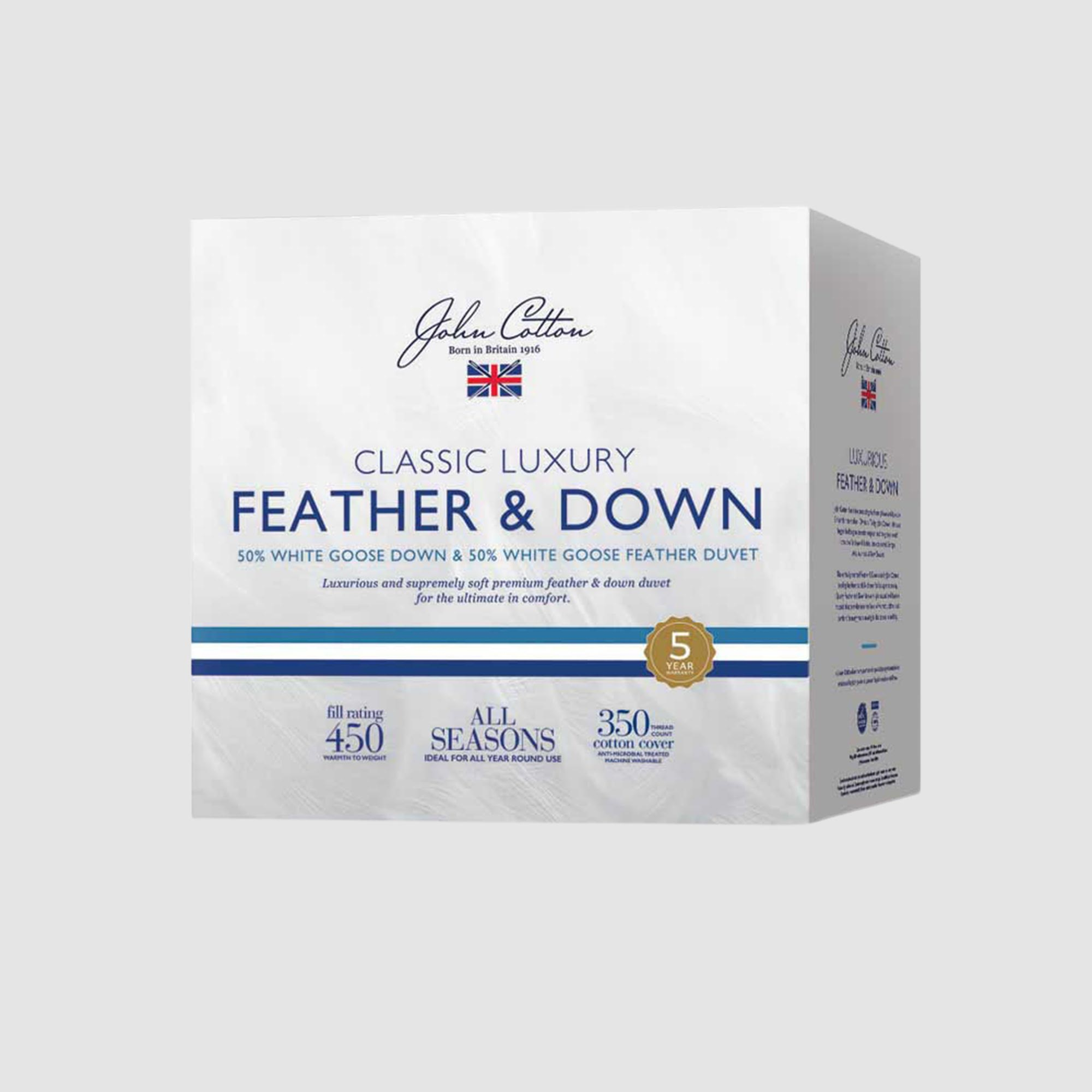 John Cotton 50/50 Goose Down Duvet Inner