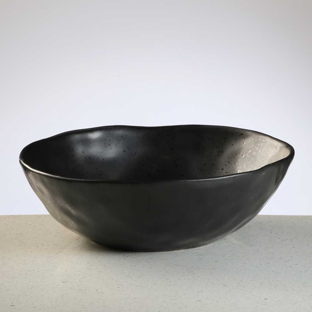 Ecology Textured Speckle Ebony Serving Bowl 27cm