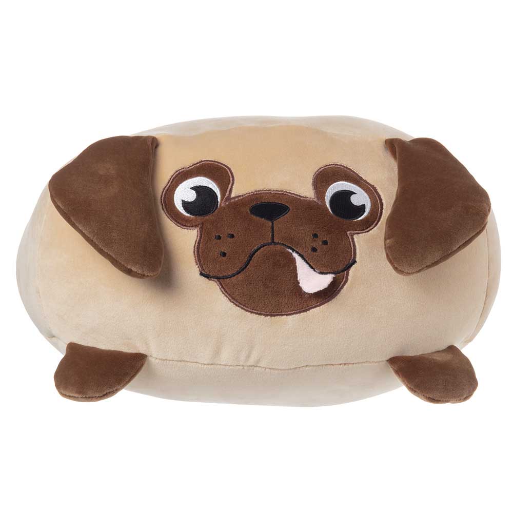 Twill & Co Kids Pug Shaped Cushion