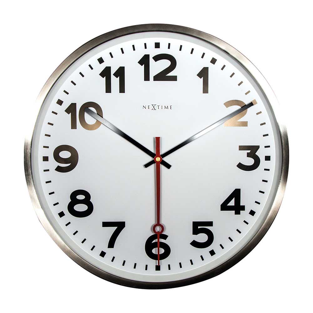 NXT Super Station White Wall Clock 55cm