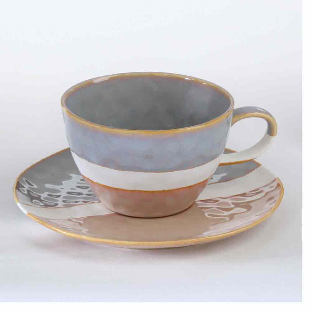 Hampton & Mason Kiln Collection Cup & Saucer 300ml