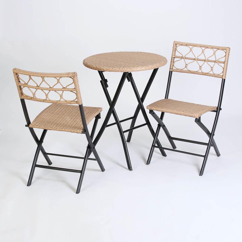 Outdoor Creations Naples Alloy & Wicker Bistro Set 3 Piece