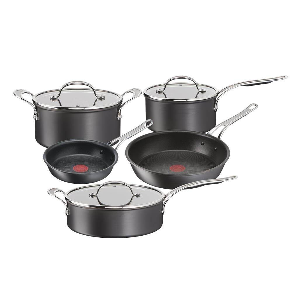 Jamie Oliver Cooks Classic Hard Anodised Cookware Set 5 Piec