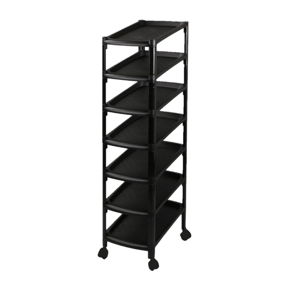 Shoe Rack 7 Tier Black