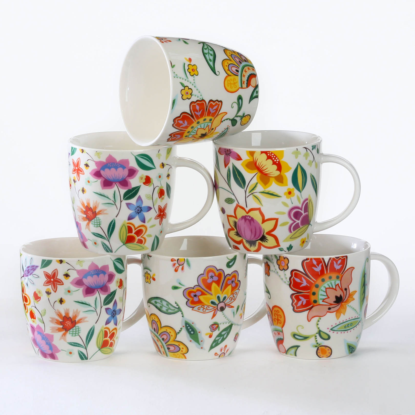 Churchill Hippie Florals Mug 400ml Assorted