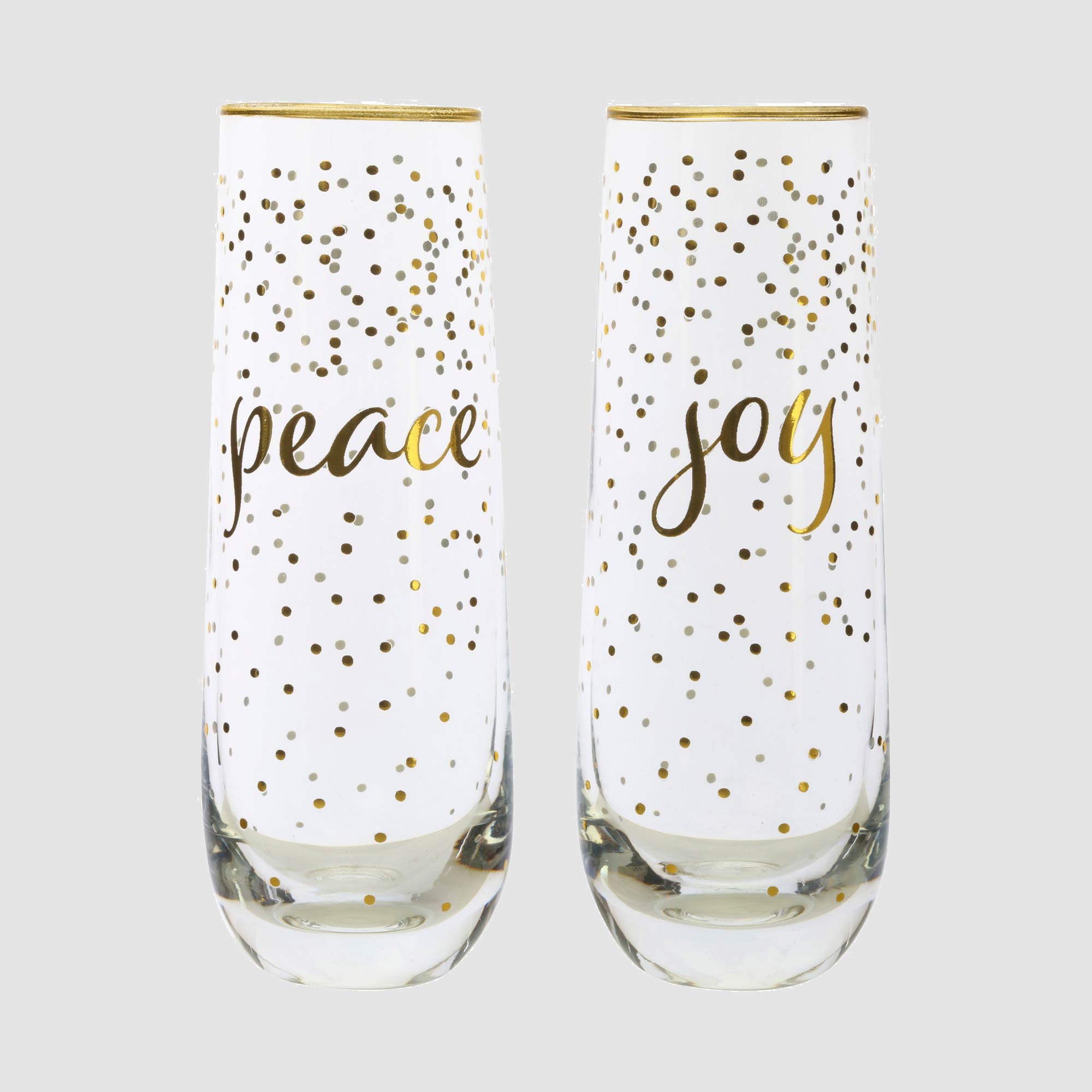 Maxwell & Williams Celebrations Stemless Joy Peace 300ml S2