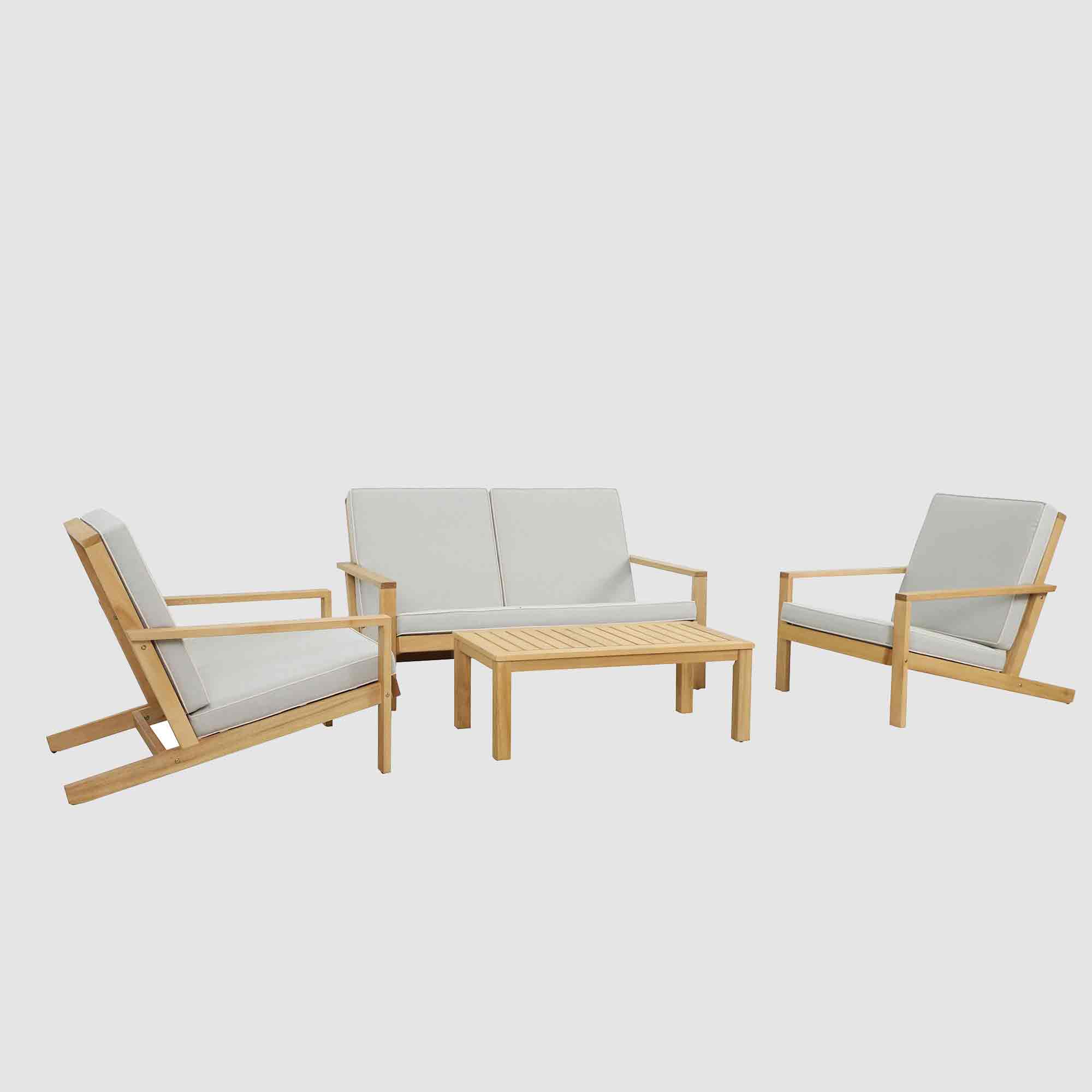 Excalibur Veracruz Double Lounge Outdoor Setting 4 Piece