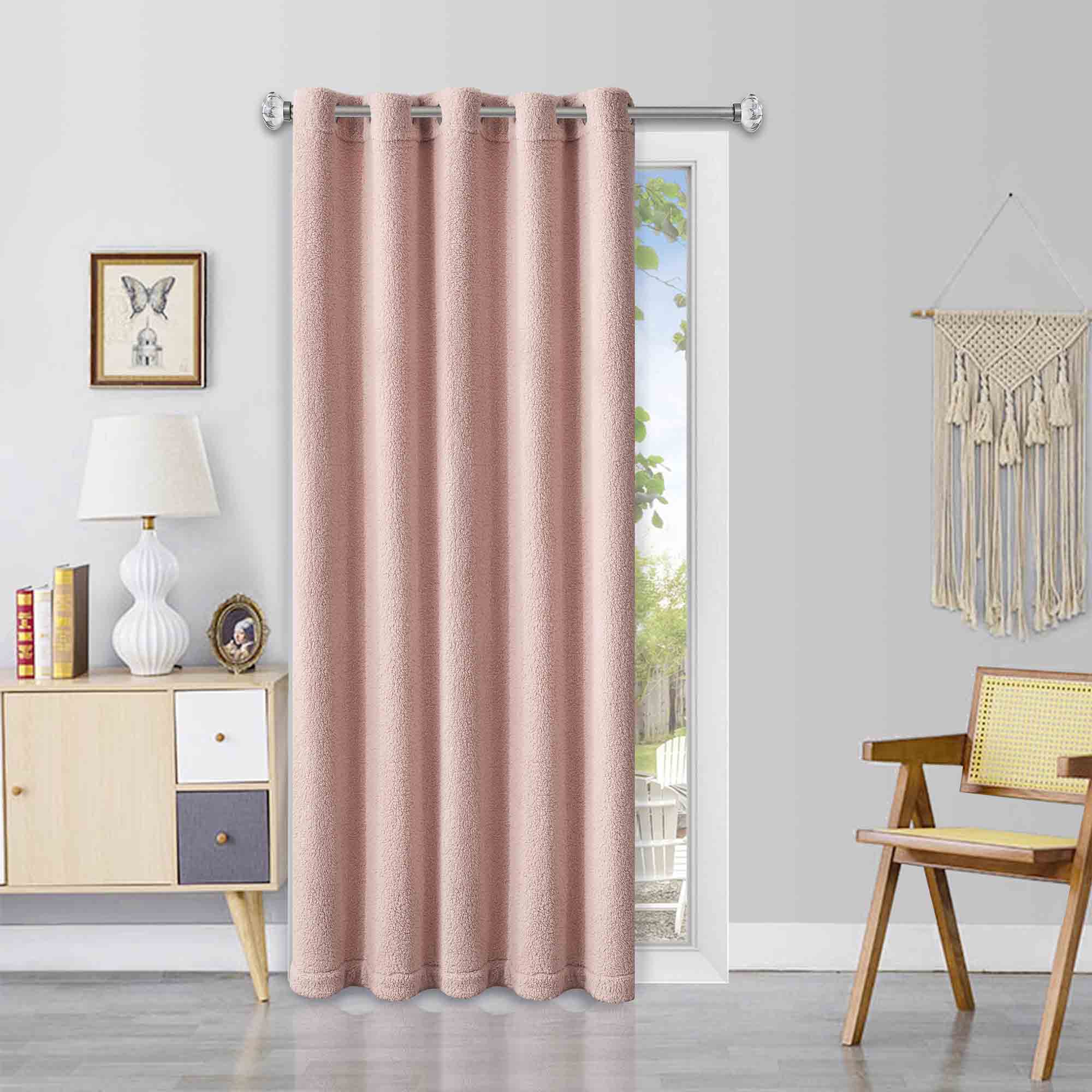 Gentle Dreams Teddy Fleece Eyelet Curtain Each