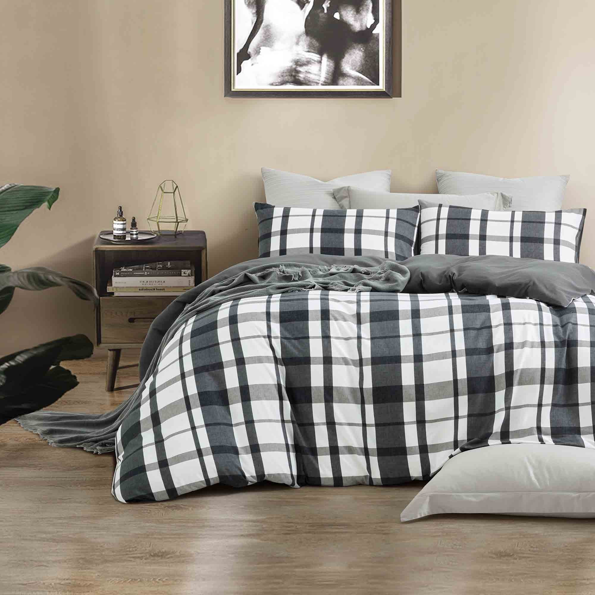 Galaxy Chessboard Duvet Cover Set